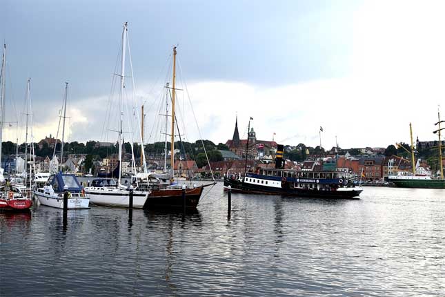 Passagierdanpfschiff, Hafen Flensburg